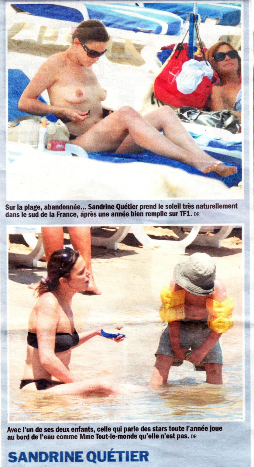 Toutes les photos nue et leak de Sandrine Quetier.